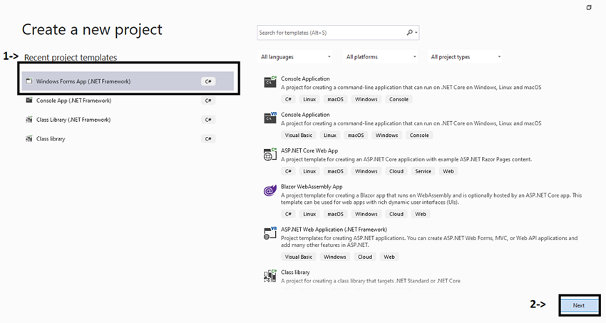 Adding Animated screen using windows forms